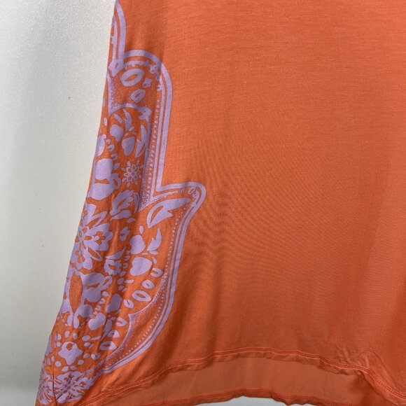 Gaiam Yoga Hamsa Tank Top NWT Women’s Size Medium Coral Athletic - Picture 2 of 9